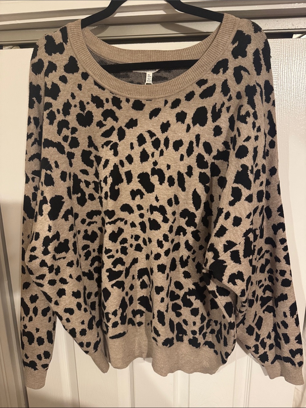 Workshop Leopard Print Crewneck Sweater